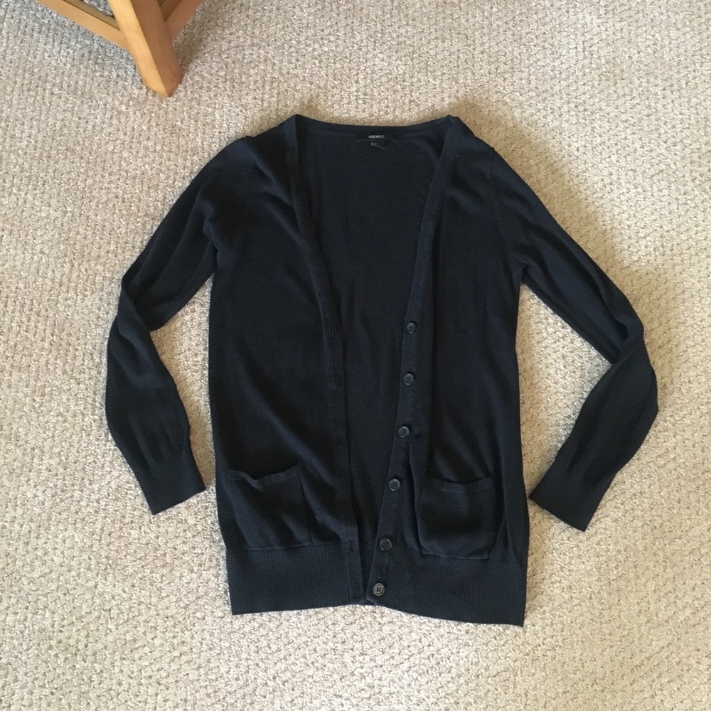 Forever 21 Black Cardigan